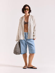 Light Beige Irish Linen Shirt